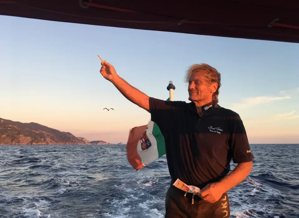 capitano Marco Scaramuccia Rosa dei Venti 5 terre boats Tours