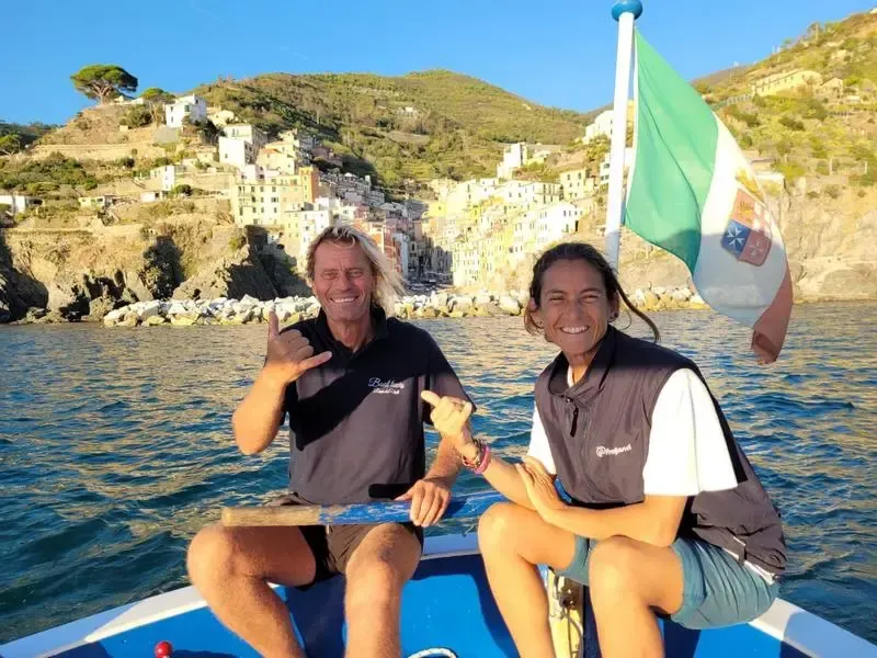 Escursione del mattino daLevanto e Monterosso per 5 Terre Rosa dei Venti 5 terre boats Tours
