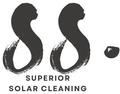 Logo for Superior Solar Cleaning featuring two large, stylized brushstroke 