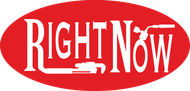 Right Now logo featuring modern typography with a circular design