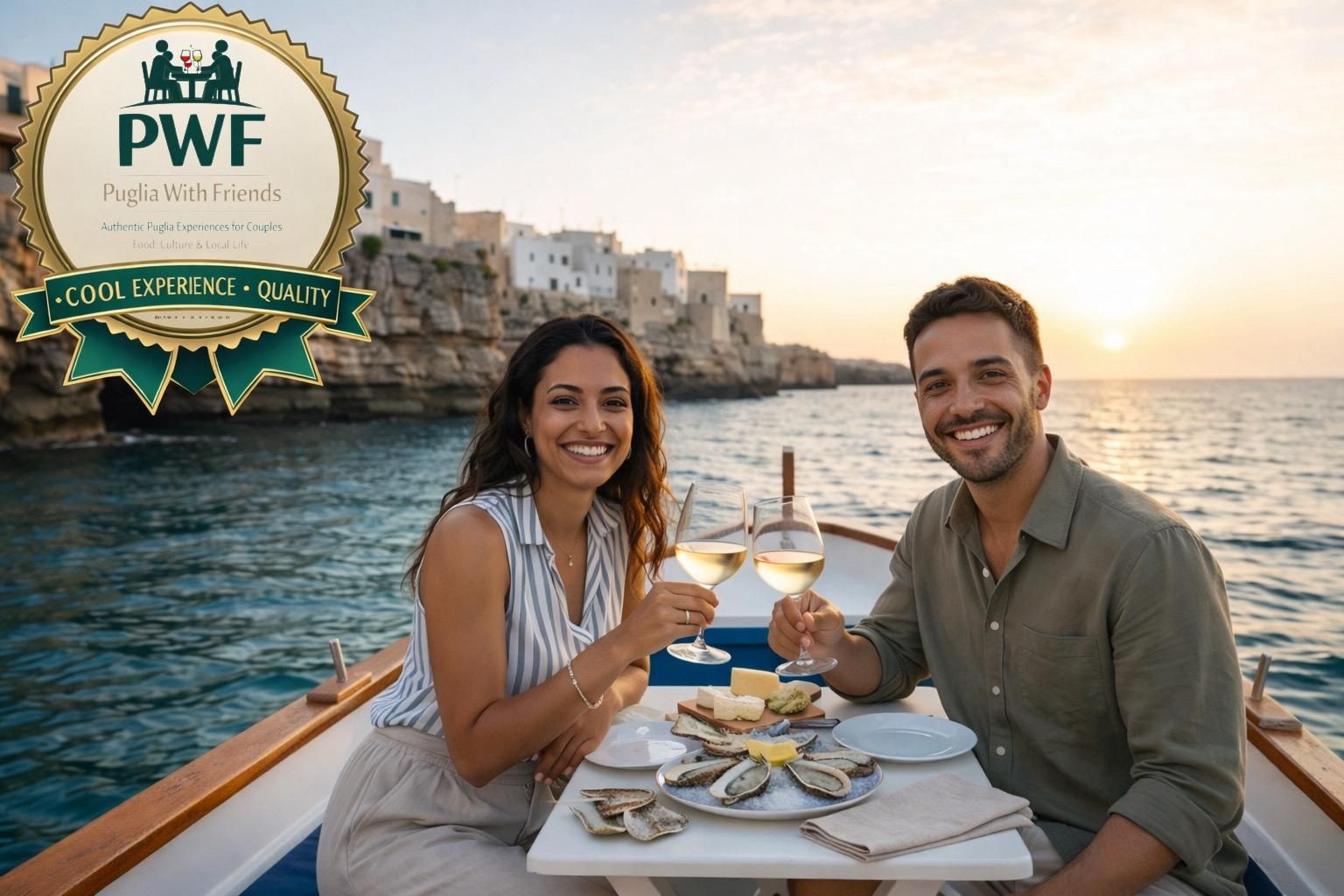 puglia couple wine tasting experience with local people