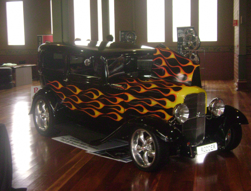 A custom hot rod in Perth