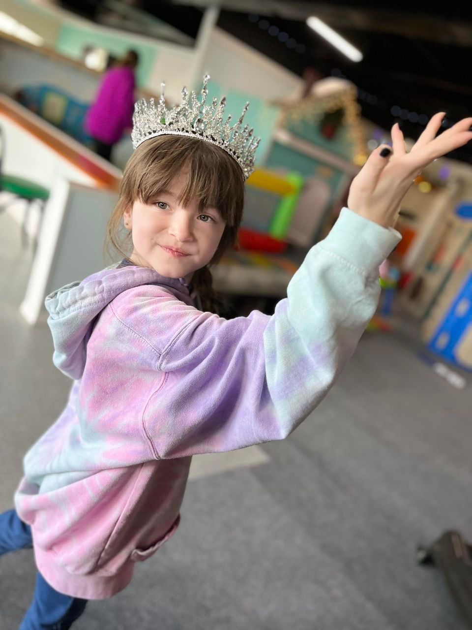 Little Girl Wearing Tiara