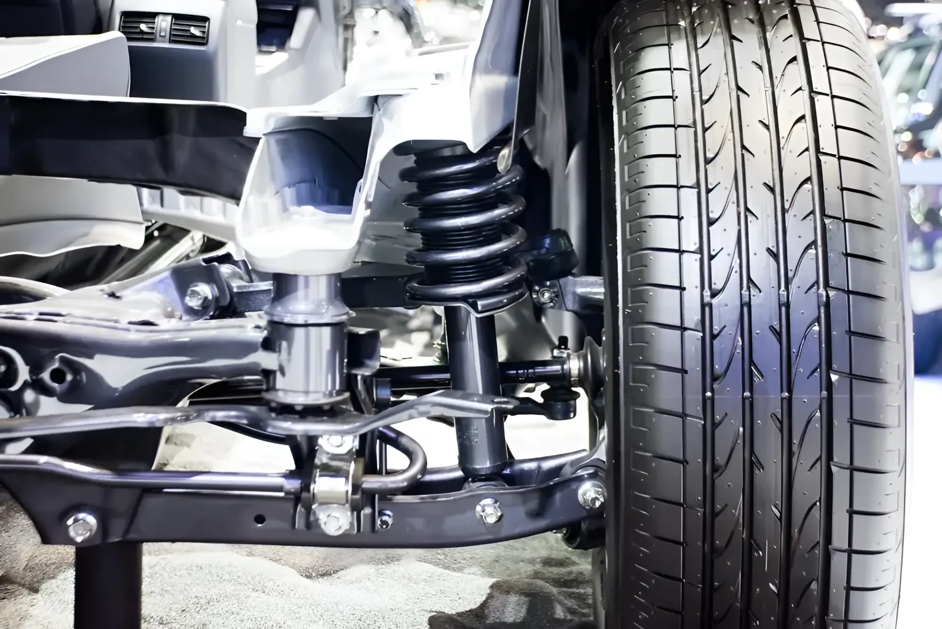 Car Suspension System and Tire — Innisfail Pro Motors in Tully, QLD