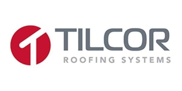 The tilcor roofing systems logo is shown on a white background