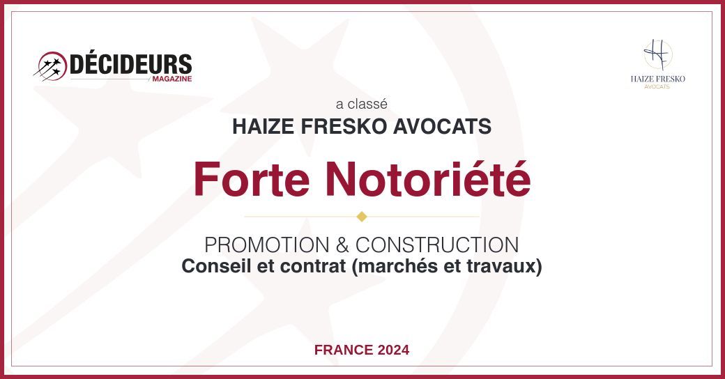 Certificat conseil & contrat marchés et travaux