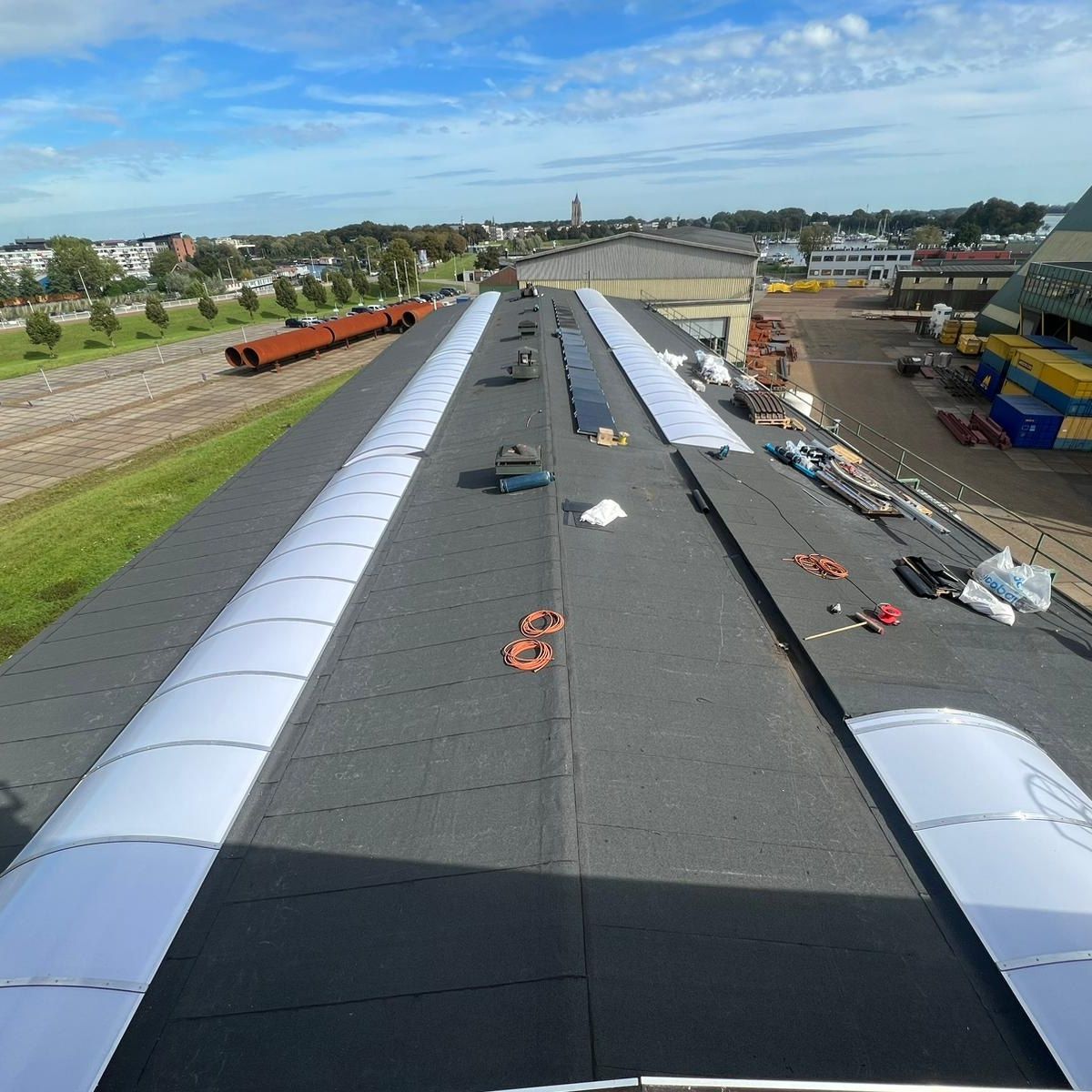 Licht hellend dak renovatie Gorinchem.