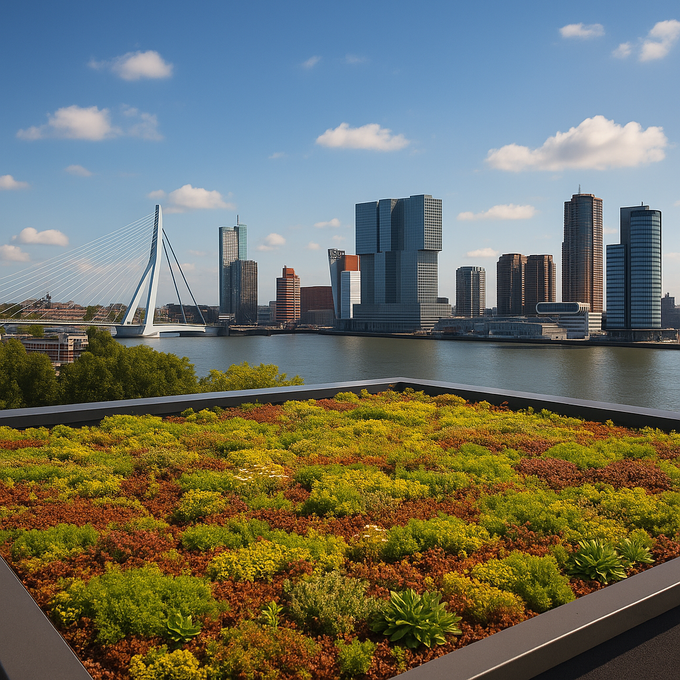 duurzaam dak in rotterdam gemaakt door vdp dakbedekking 