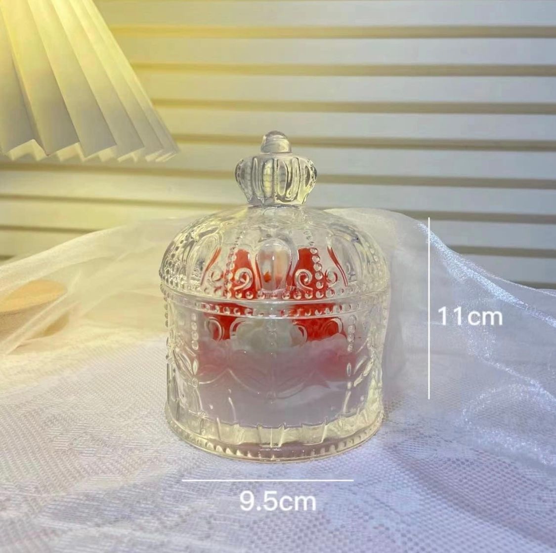 Strawberry Whipped Glass Cup Candle