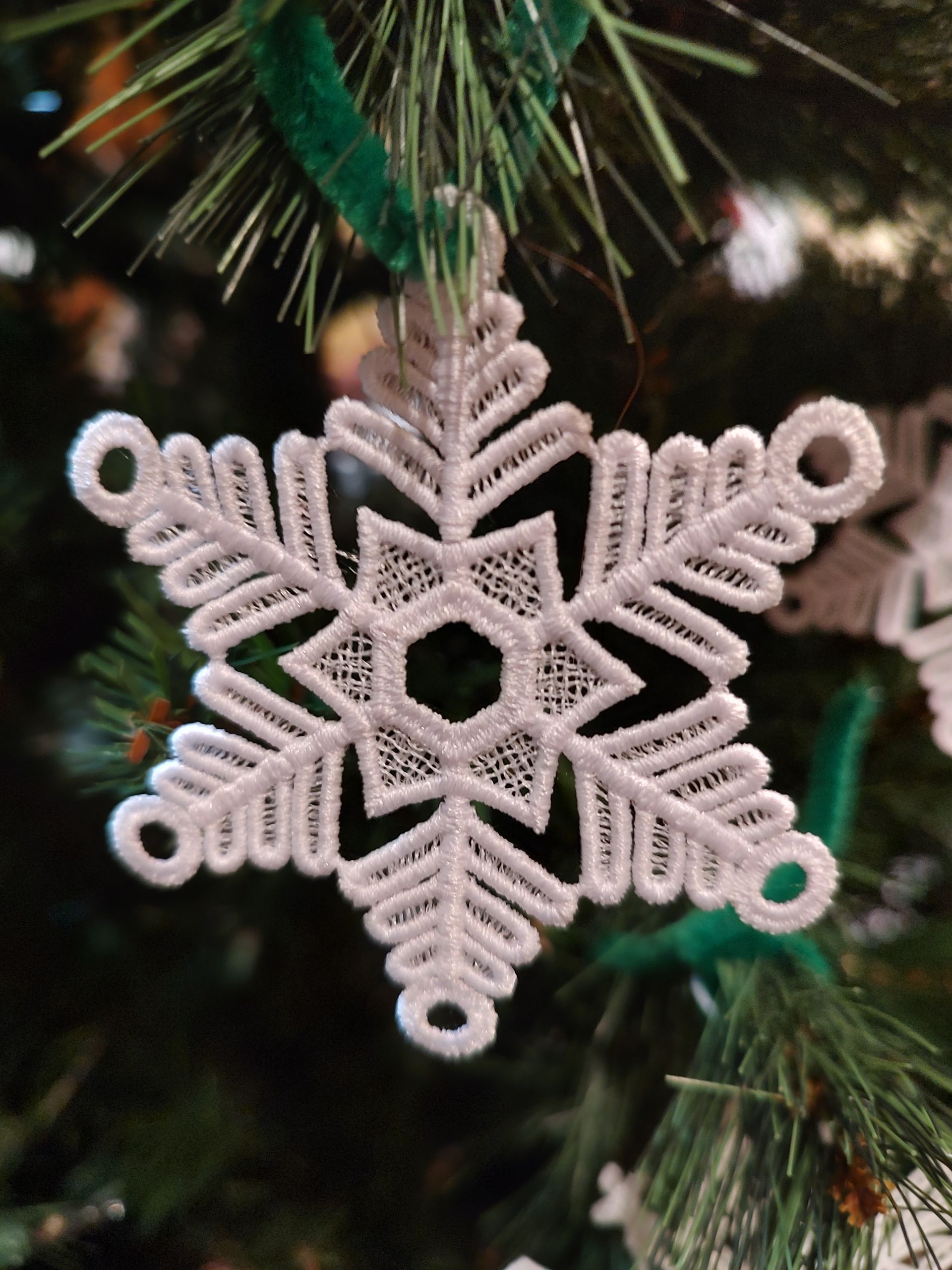 Round Tipped Snowflake Ornament