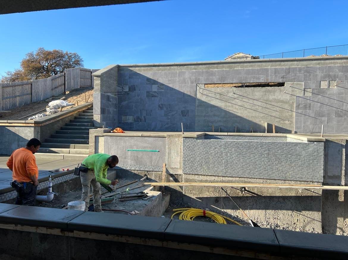 WEST VILLAGE CONCRETE RETAINING WALL COMPLETE