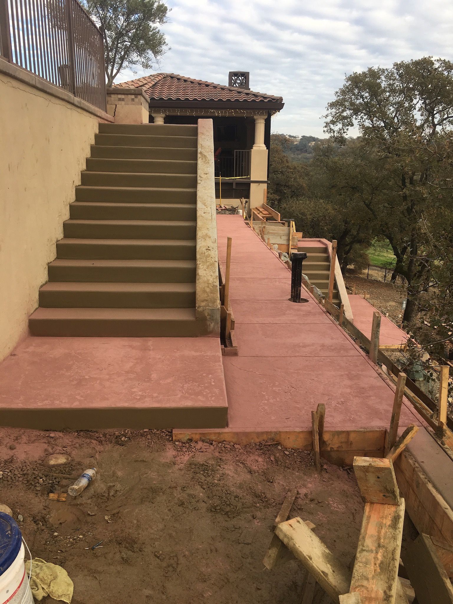 Custom Concrete Deck