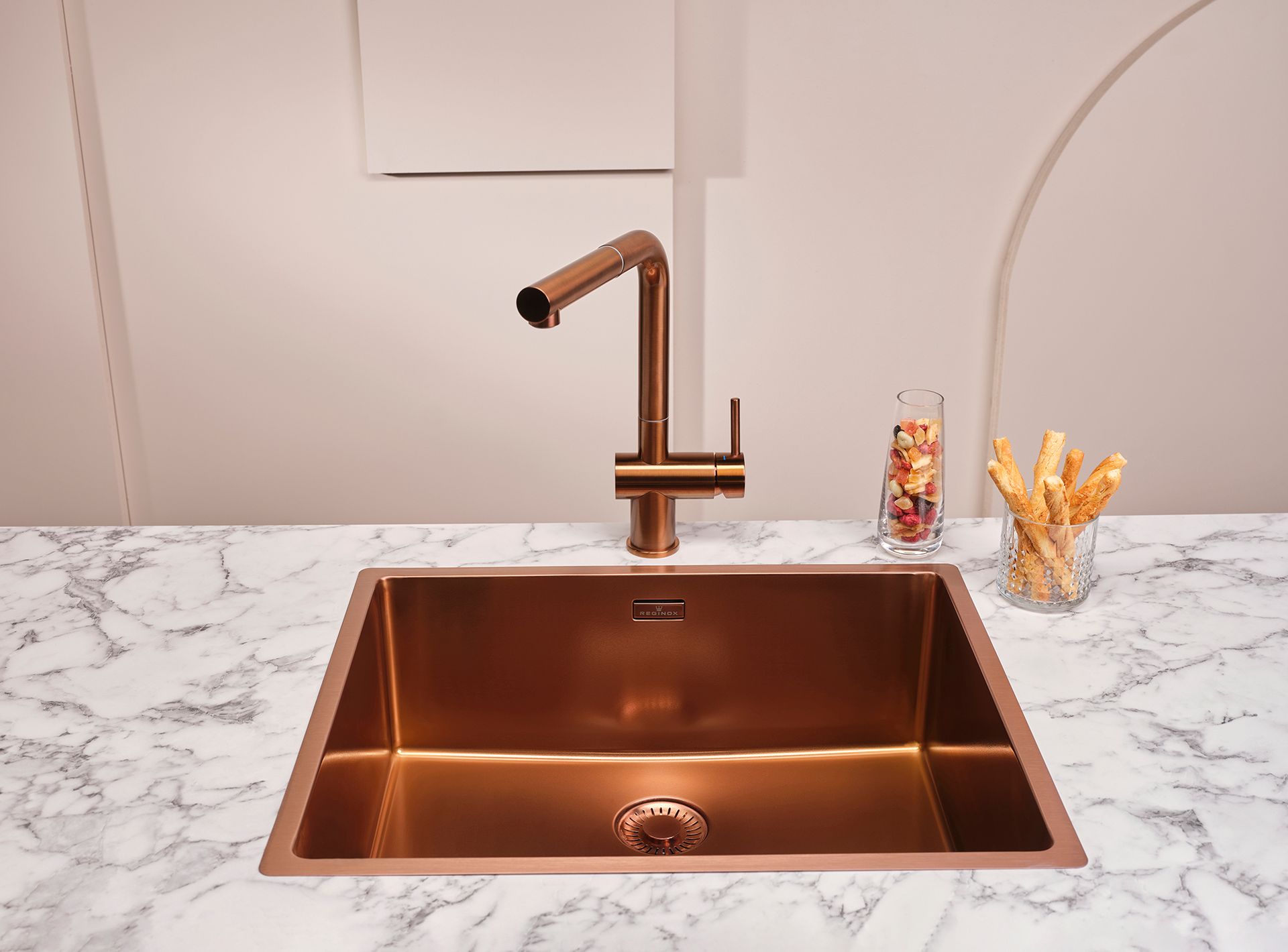 new york kitchen sink copper rose