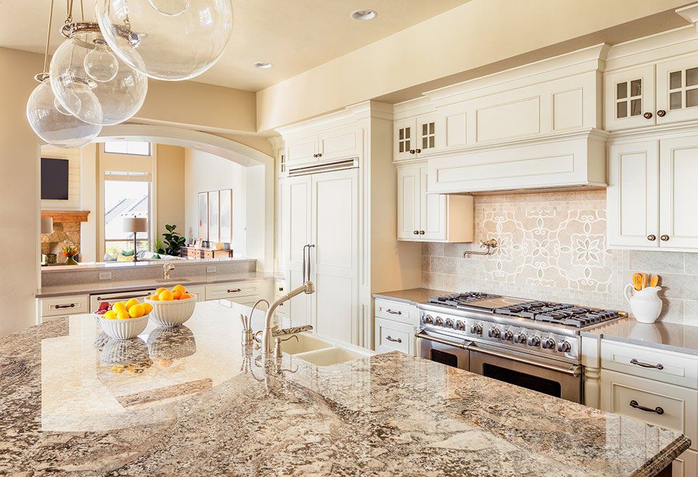 Luxury Serra Quartz Kitchen Home Island Renovation