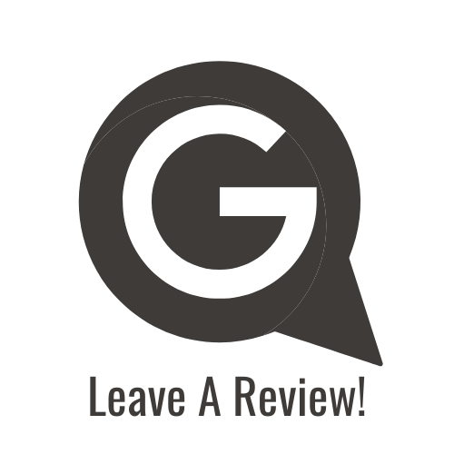 Black speech bubble with a white 