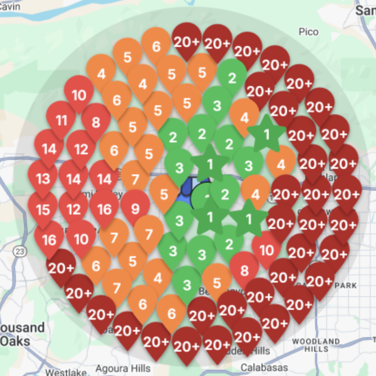 Before and after Santor Plumbing heatmap post 60-days