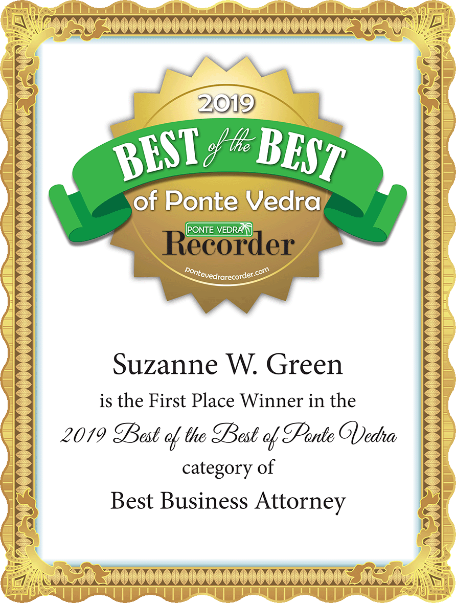 Suzanne is the 2019 first-place winner in the category of best business attorney