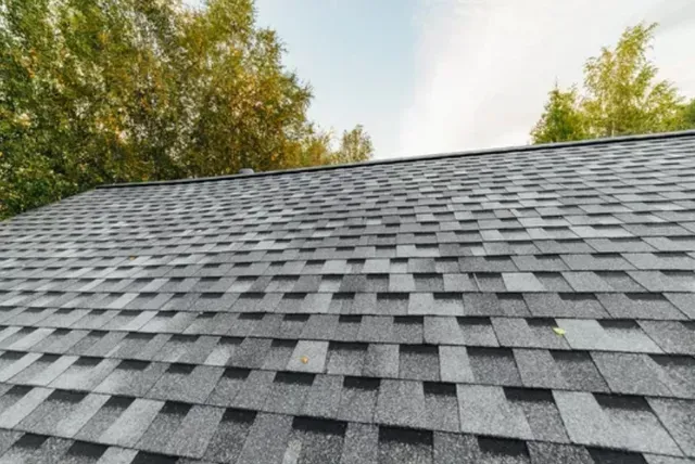 An image showcasing the installation process of a gutter guard system.
