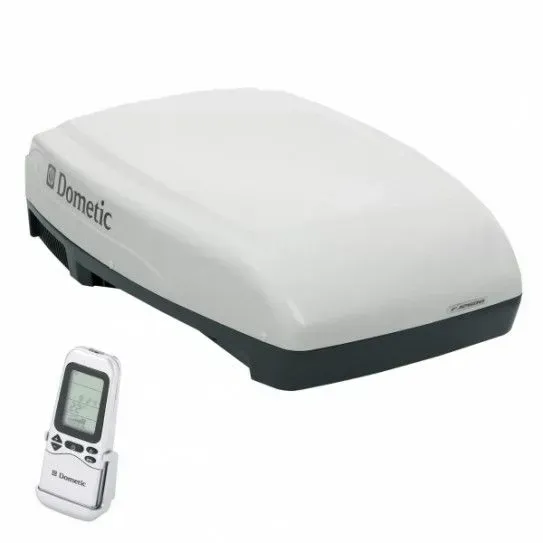 A Dometic Air Conditioner With A Remote Control — Affordable Caravan Repairs in Bundaberg, QLD