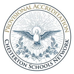 The logo for provisional accreditation chesterton schools network