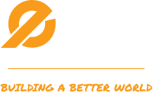 A logo for a company called building a better world