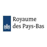 Logo du gouvernement néerlandais avec le texte « Royaume des Pays-Bas » et l'emblème.