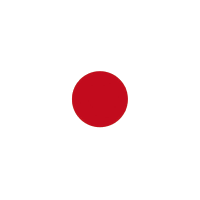 Fond blanc avec un cercle rouge plein centré.