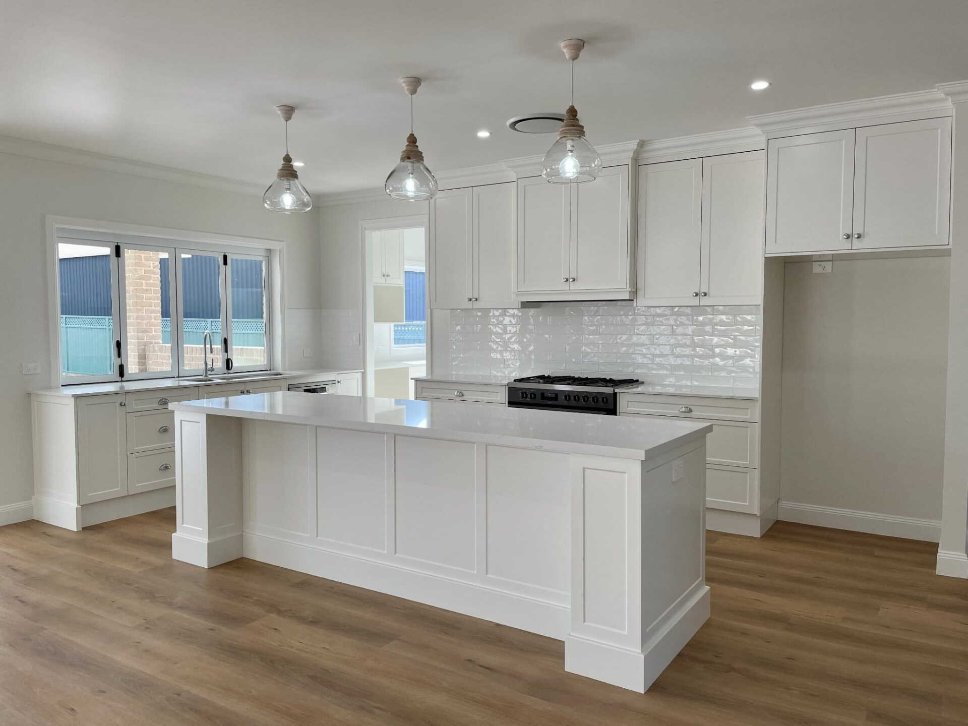 Elegant Modern White Kitchen — Single Storey House Plans in Dubbo, NSW