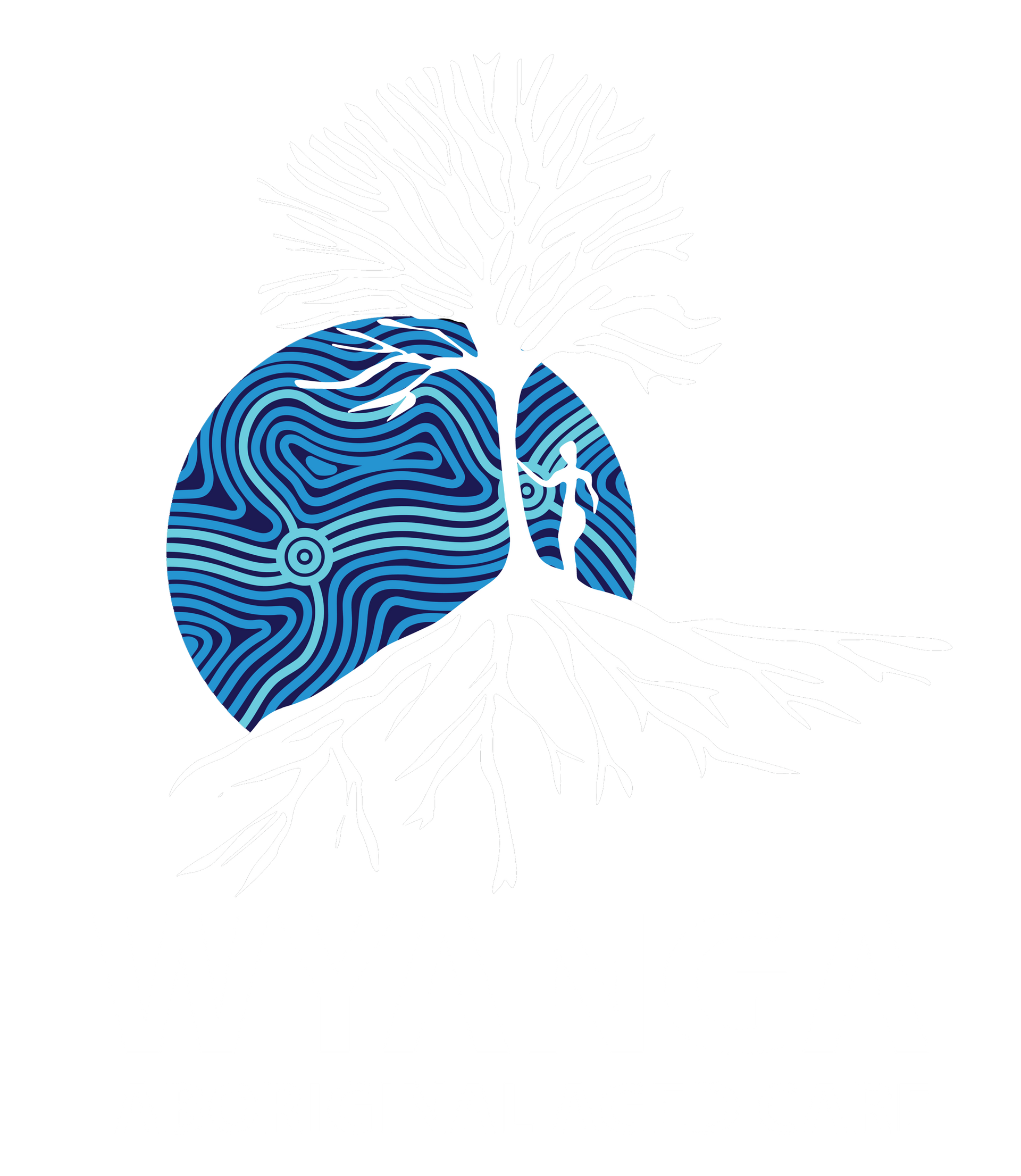The wyanga aboriginal aged care logo has a tree with roots coming out of it.