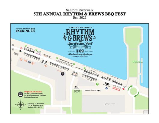 Rhythm and Brews Barbecue Fest Layout