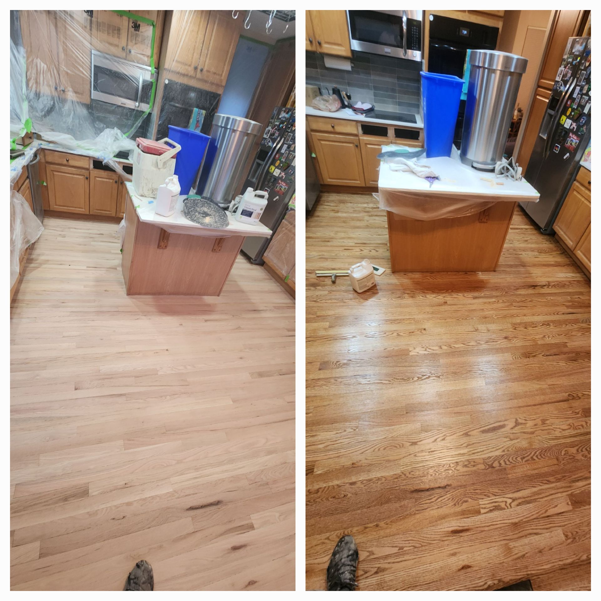 Before and After Floor Refinishing — Colorado Springs, CO — B & P Hardwood LLC