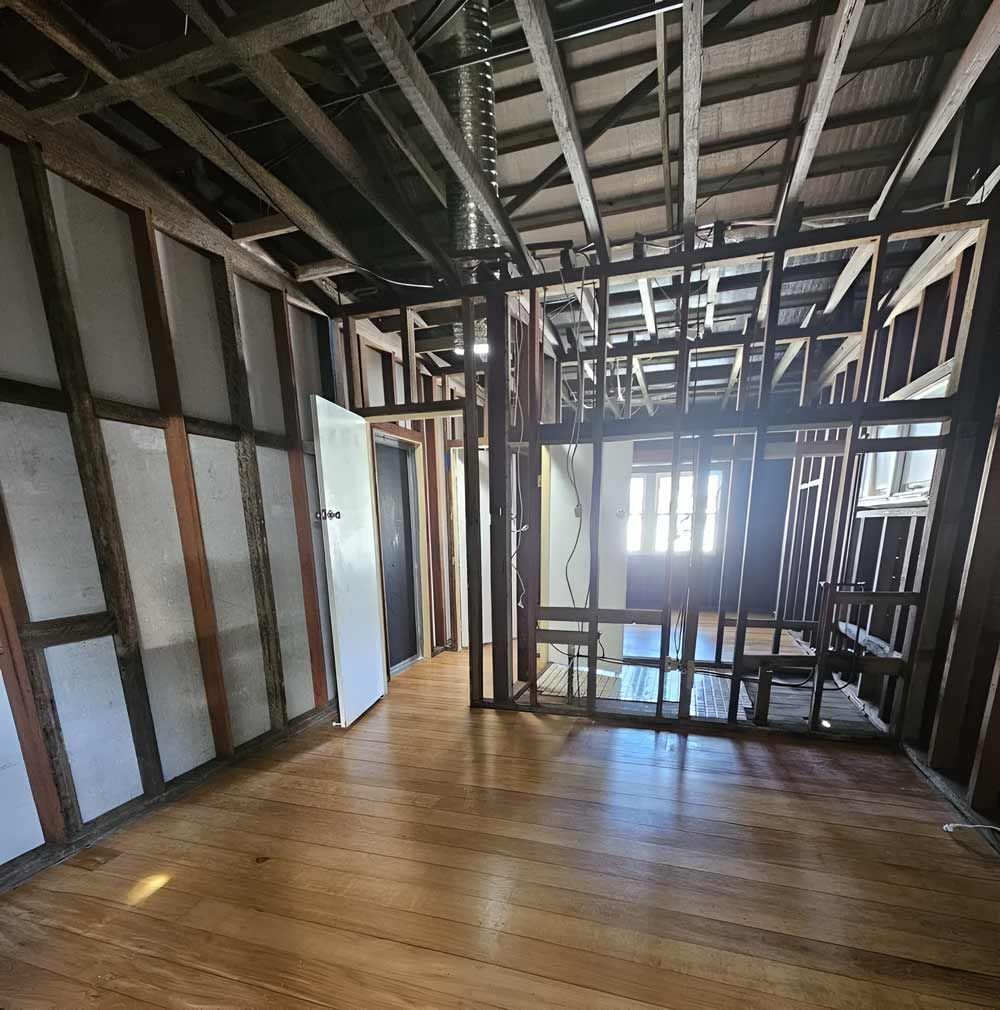 An Empty Room With Asbestos Removal — Accredited Asbestos Removers in Casino, NSW