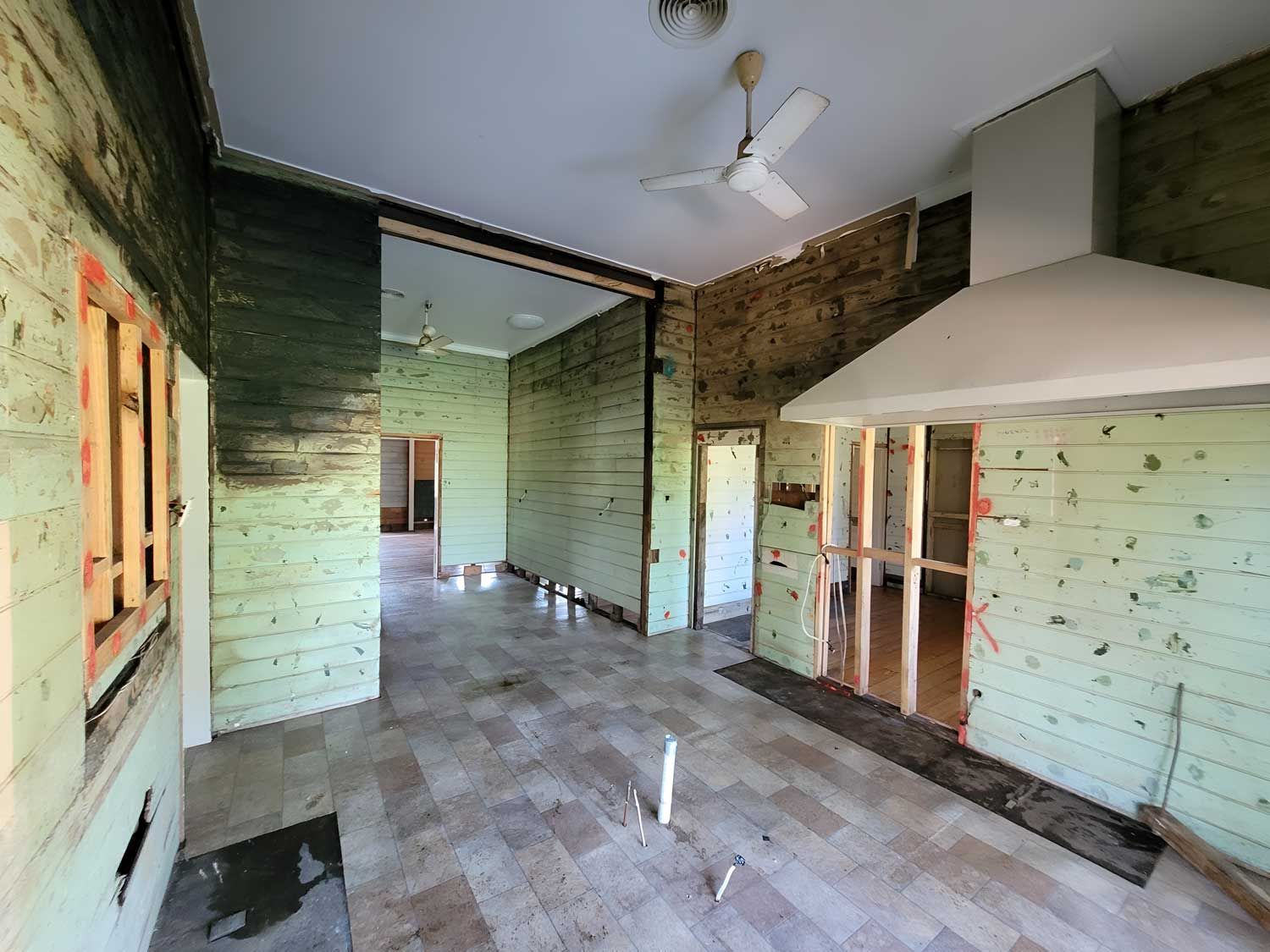 A Home Demolition With Asbestos Removal — Accredited Asbestos Removers in Casino, NSW