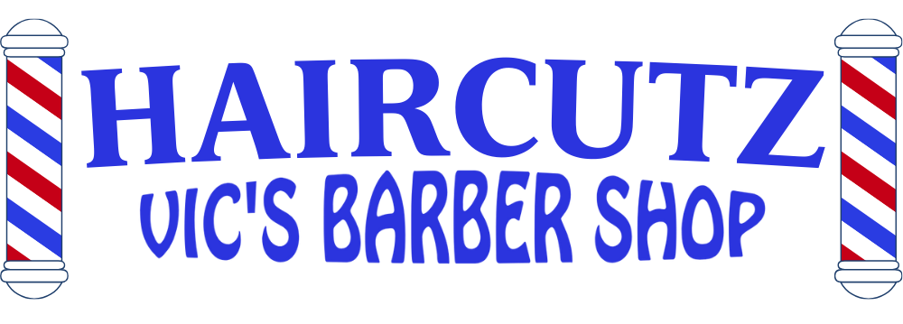 haircutz vic's barber shop logo