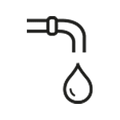Appuyez avec une seule goutte d'eau.