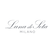 Le logo de luna di seta milano est un logo noir et blanc sur fond blanc.