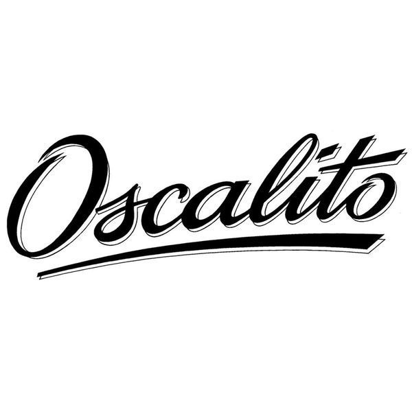 Un logo noir et blanc pour oscalito sur fond blanc.