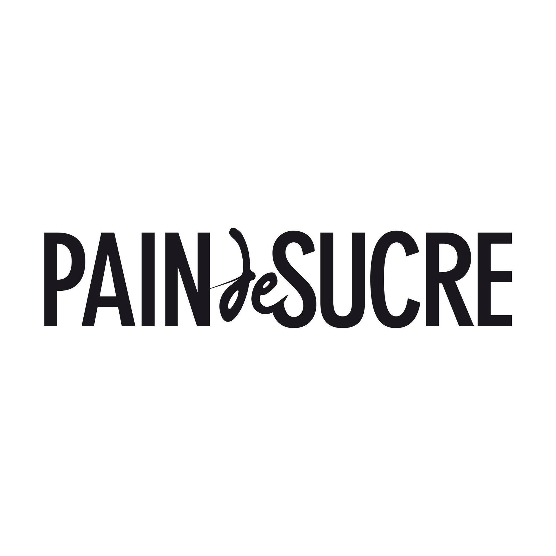 Un logo noir et blanc pour pain de sucre sur fond blanc.