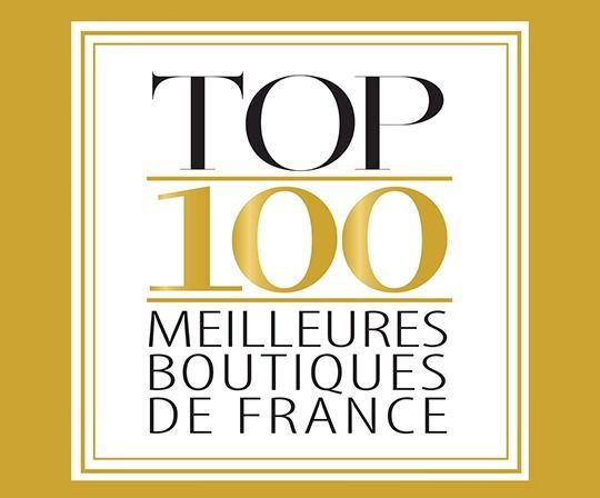 A logo for top 100 meilleures boutiques de france