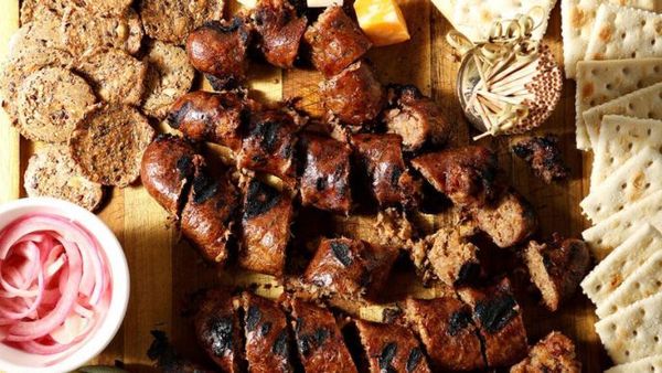 High Rollers Social boudin charcuterie board