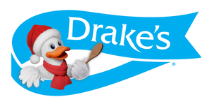 Drake's logo of Webster the duck in a santa's hat