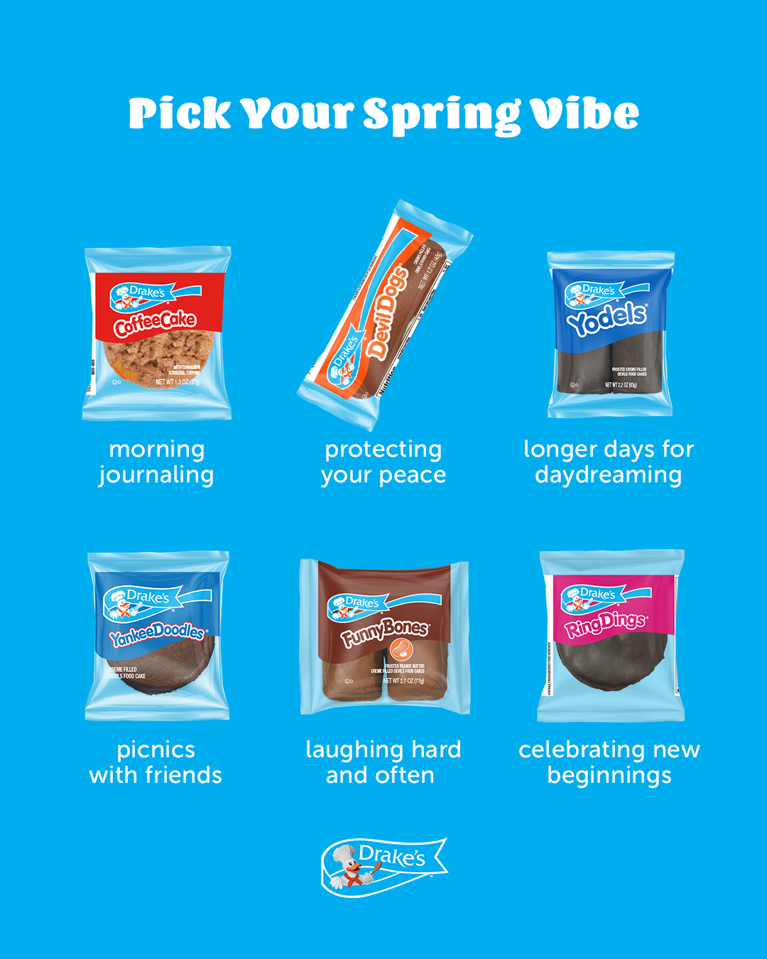 A mascot wearing a chef's hat labeled 