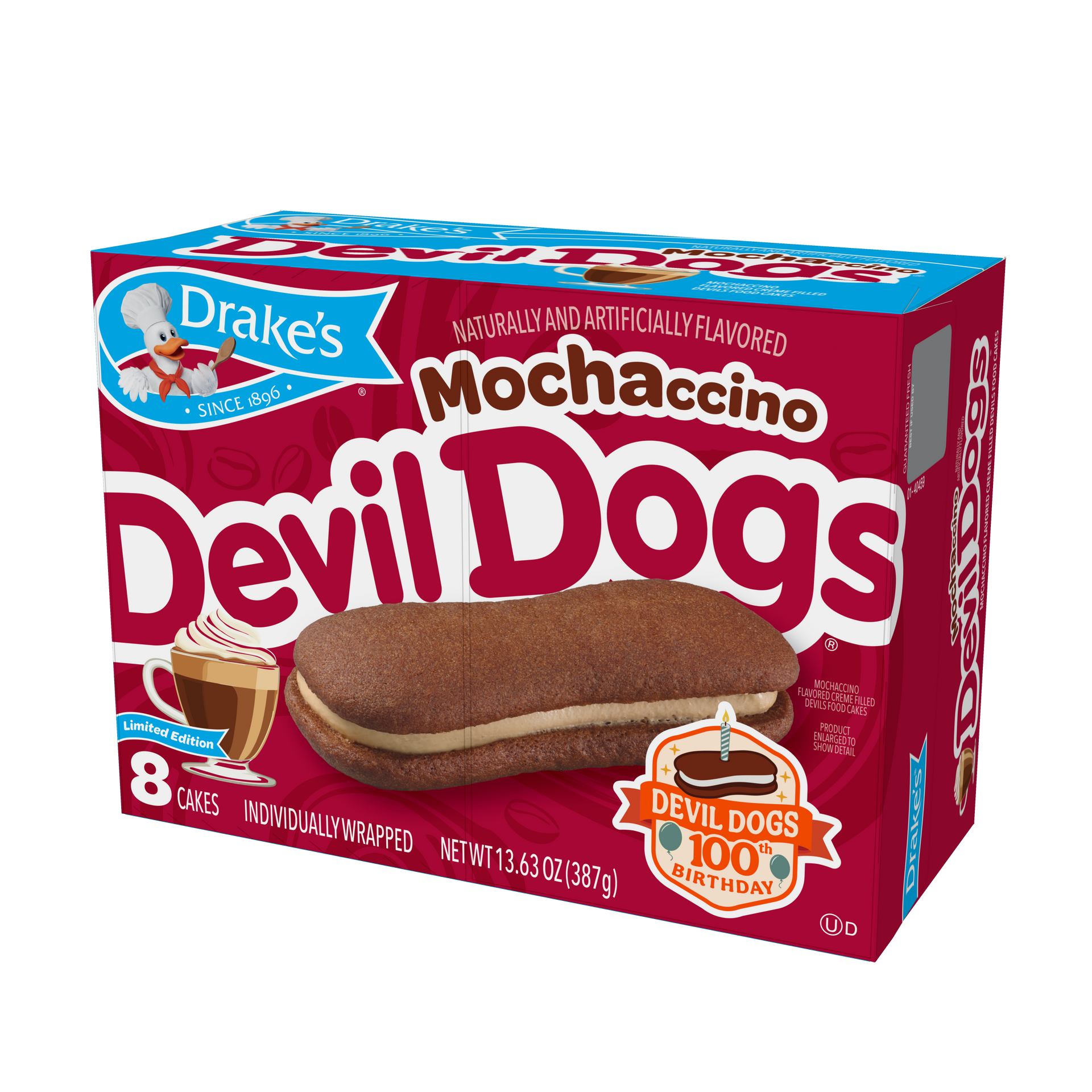 carton of drake's cakes mochaccino devil dogs
