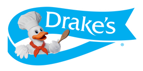 A logo for drake 's with a chef duck holding a spoon