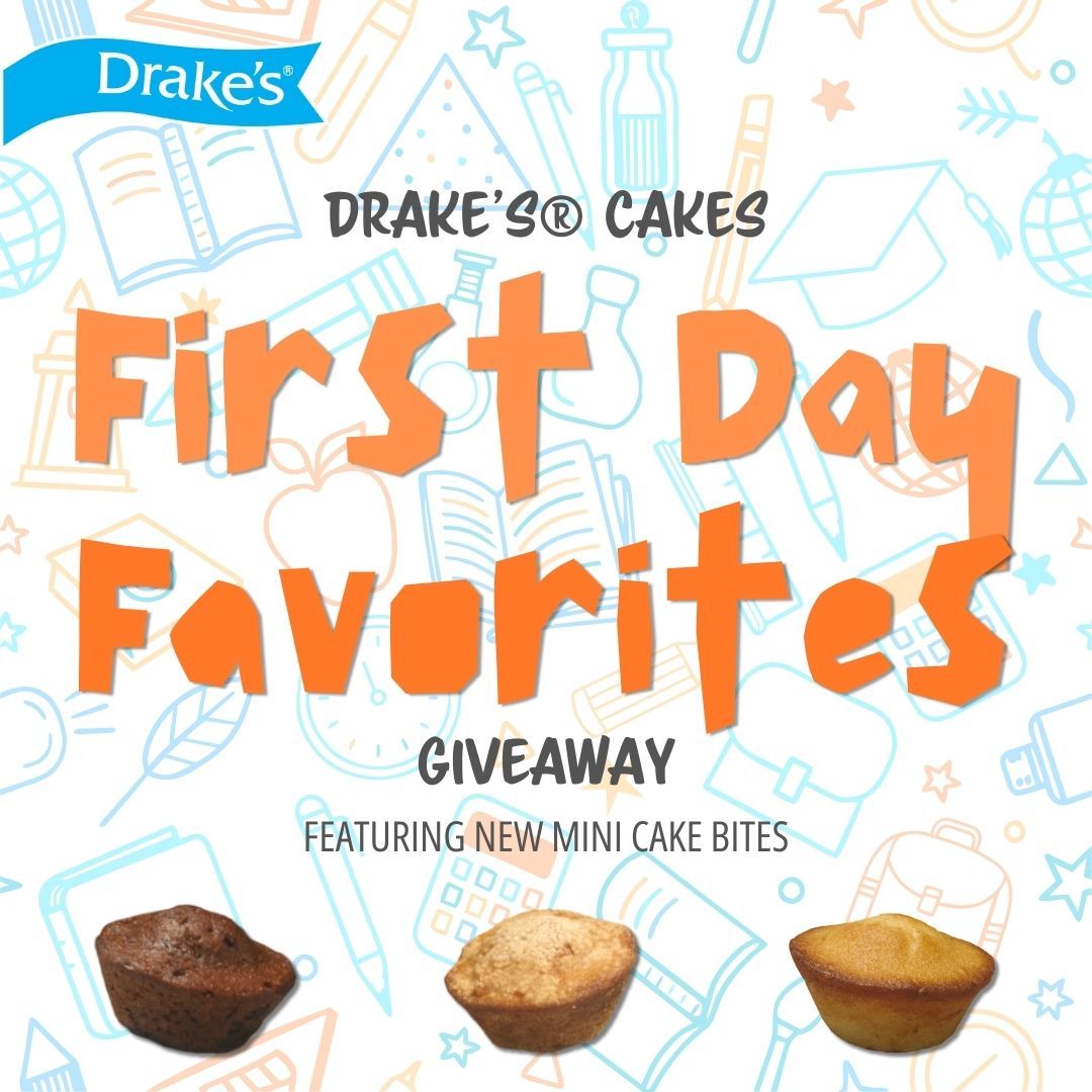 Drake 's cakes first day favorites giveaway featuring new mini cake bites