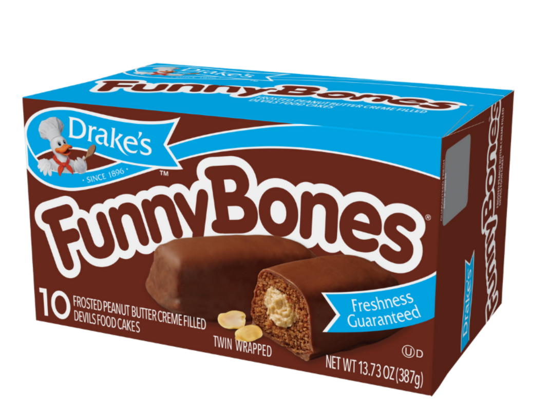 carton of drake's cakes funny bones