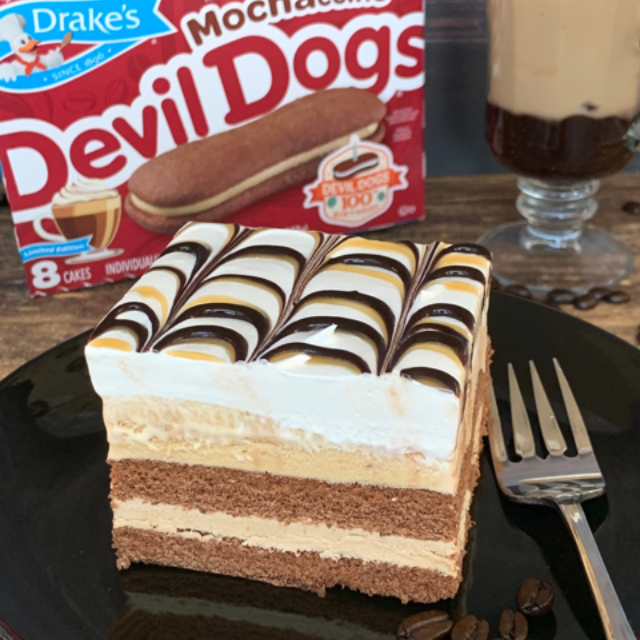 mochaccino devil dogs layered with ice cream