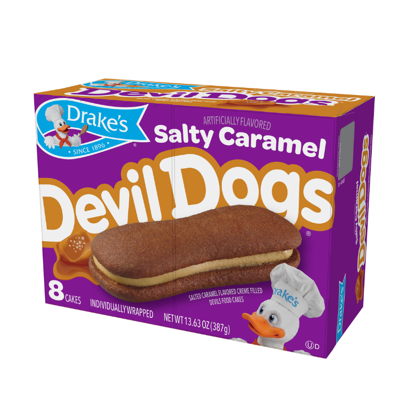 carton of salty caramel devil dogs