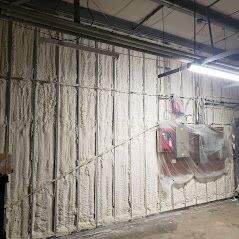 A room with a lot of foam on the walls and ceiling.