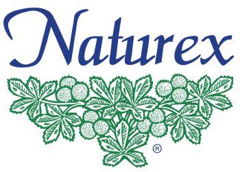 Un logo naturex avec des feuilles vertes sur fond blanc